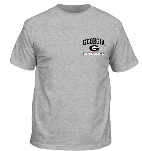 Georgia Bulldogs Boxes Shirt Grey New World Graphics
