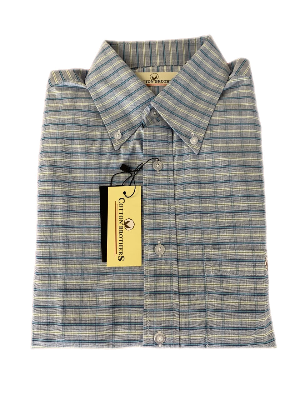 Cotton Brothers Driway Long Sleeve Button Up Blue Cotton Brothers