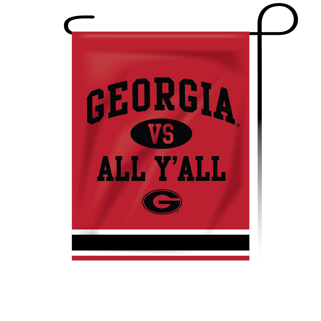 Georgia Bulldogs Garden Flag Vs Aall Yall Red Jaymac