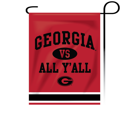 Georgia Bulldogs Garden Flag Vs Aall Yall Red Jaymac