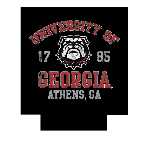 Georgia Bulldogs Can Coozie UGA Athens Black etcoutfitters