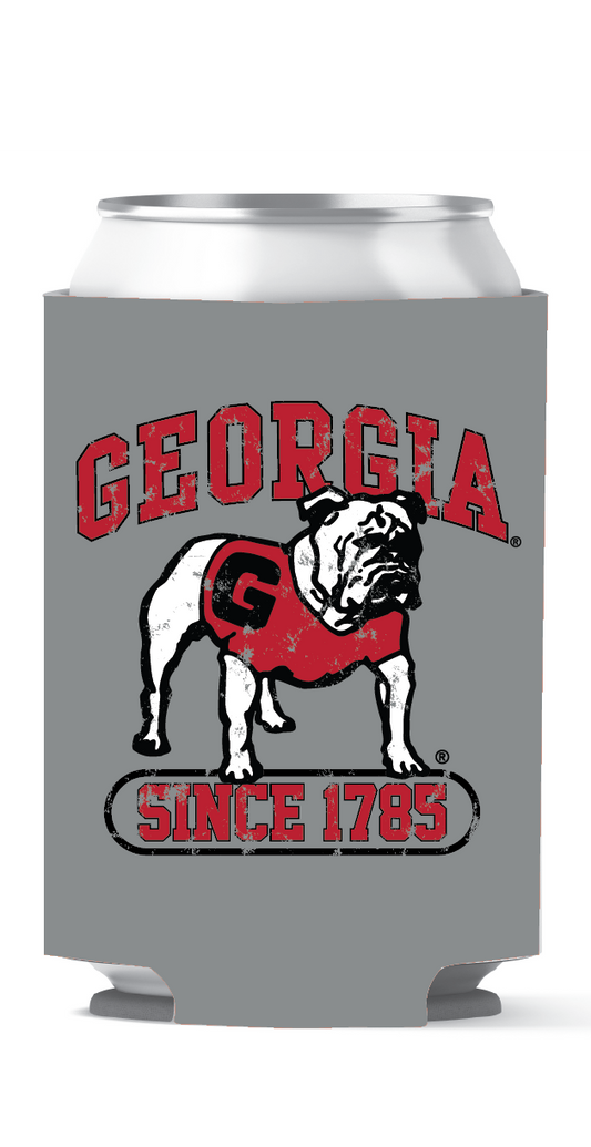 Georgia Bulldogs Can Coozie Since 1785 Silver etcoutfitters