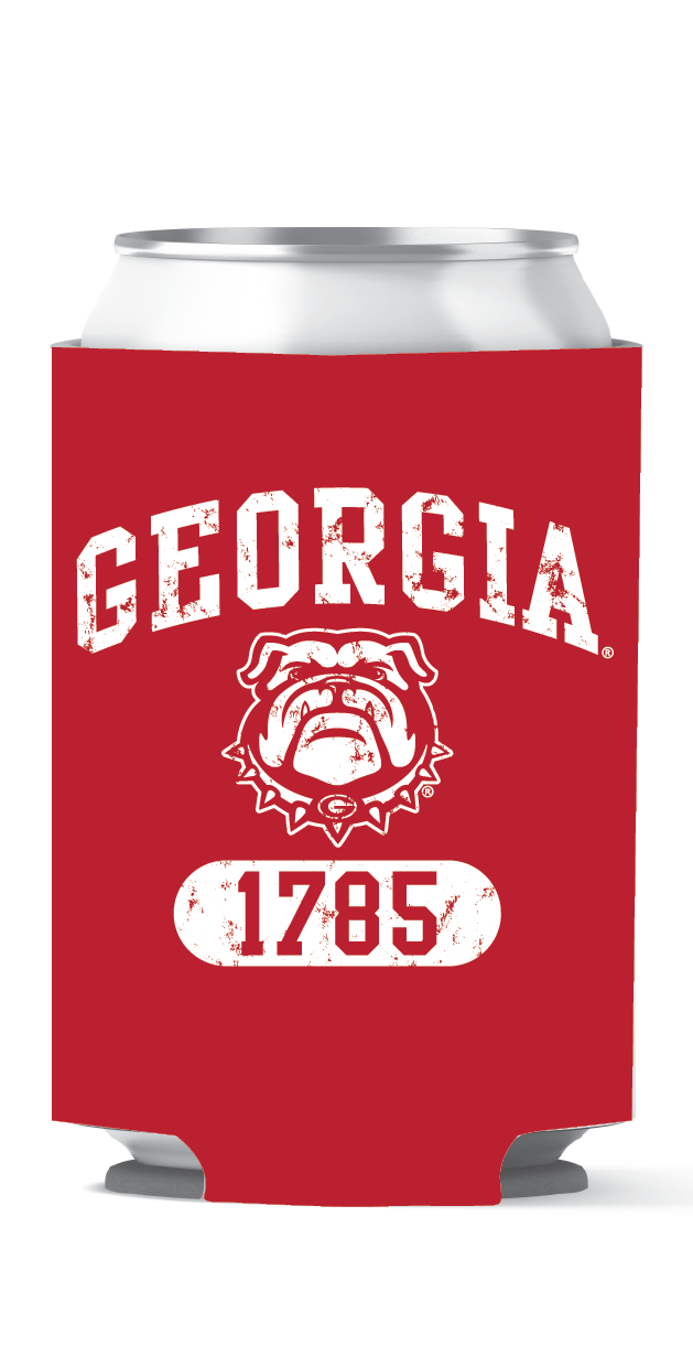 Georgia Bulldogs Can Coozie 1785 New Dawg Red