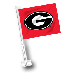 Georgia Bulldogs Car Flag Red G Jaymac