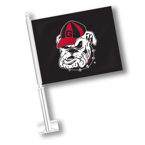 Georgia Bulldogs Car Flag Old Dawg Black Jaymac