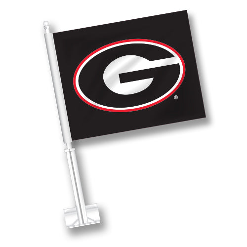 Georgia Bulldogs Car Flag Black G Jaymac