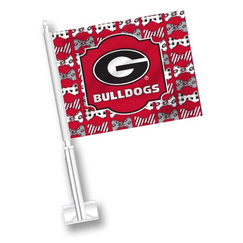 Georgia Bulldogs Car Flag Bow Ties Jaymac