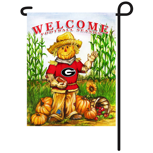 Georgia Bulldogs Garden Flag Scarecrow 1 Jaymac