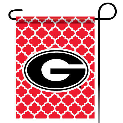 Georgia Bulldogs Garden Flag Quadra Foil Red Jaymac