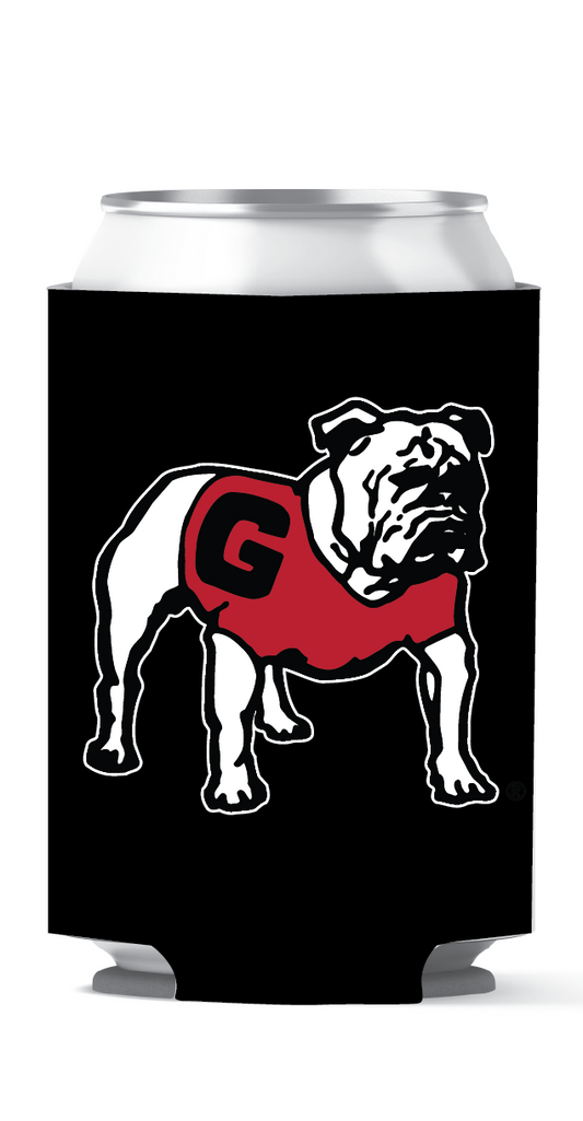 Georgia Bulldogs Can Coozie Dual side Standing and New Dawg Black etcoutfitters
