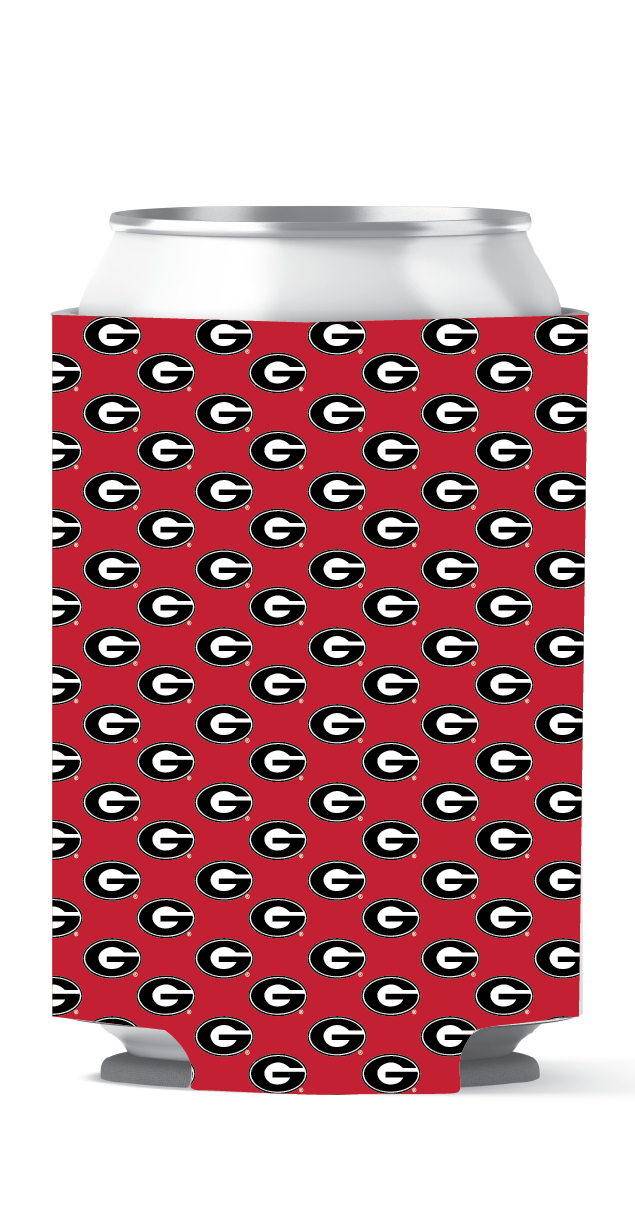 Georgia Bulldogs Can Coozie G Print