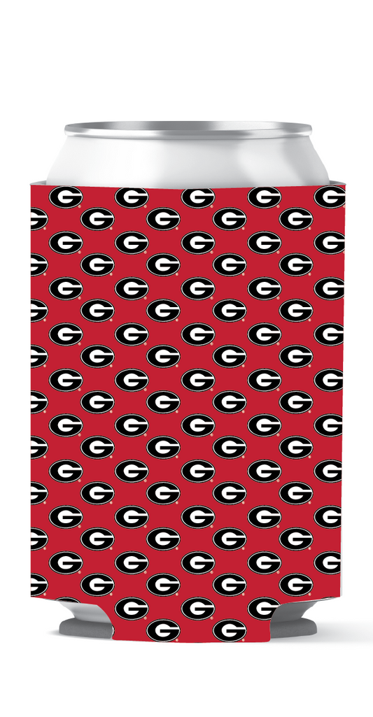 Georgia Bulldogs Can Coozie G Print
