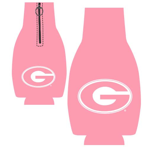Georgia Bulldogs Bottle Coozie Pink