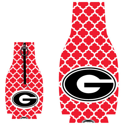 Georgia Bulldogs Bottle Coozie Quadra Foil