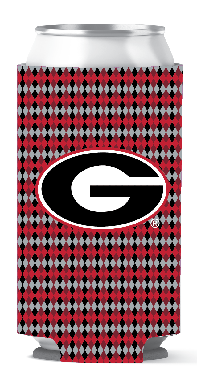 Georgia Bulldogs Tall Can Coozie Diamonds etcoutfitters