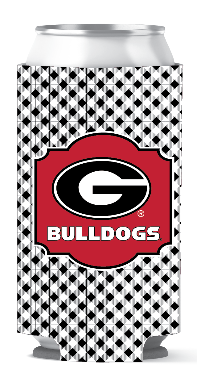 Georgia Bulldogs Tall Can Coozie Stitch Work etcoutfitters