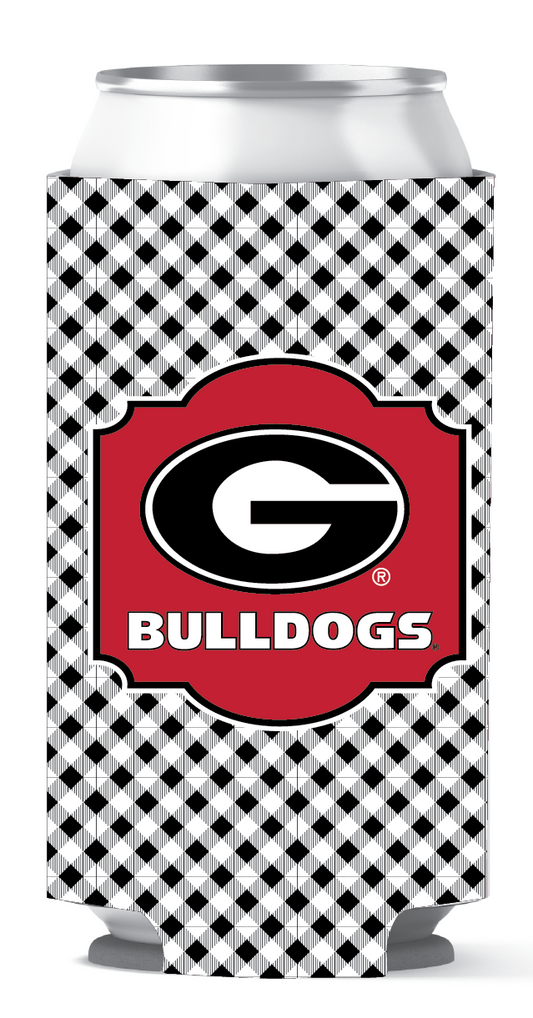 Georgia Bulldogs Tall Can Coozie Stitch Work etcoutfitters