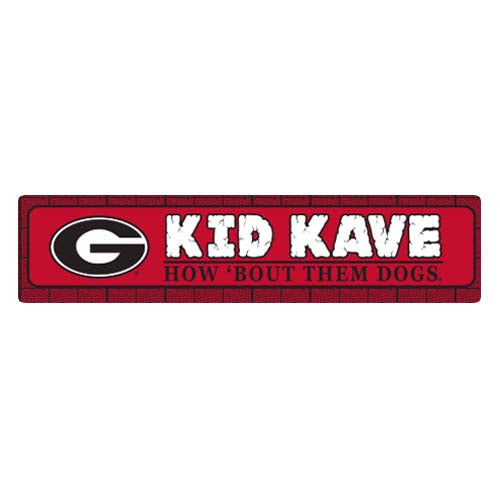 Georgia Bulldogs Kid Kave Sign Jaymac
