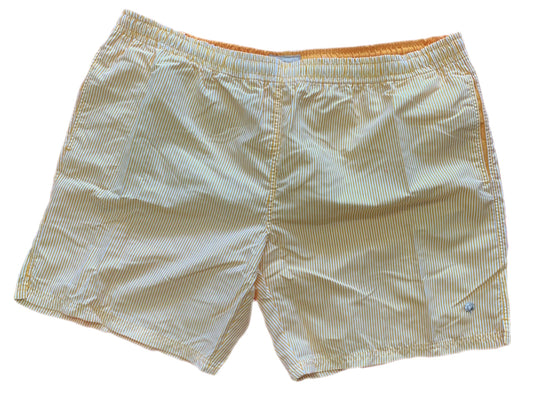 Cotton Brothers Swim Shorts Seersucker Orange Cotton Brothers