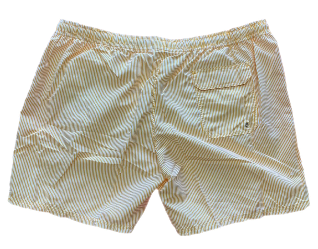 Cotton Brothers Swim Shorts Seersucker Orange Cotton Brothers