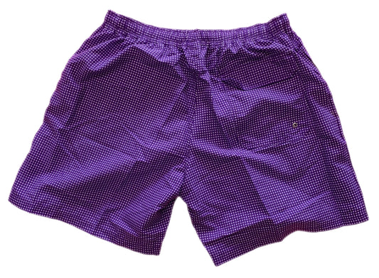 Cotton Brothers Swim Shorts Squares Purple