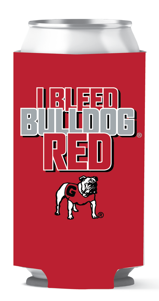 Georgia Bulldogs Tall Can Coozie Bleed Red etcoutfitters