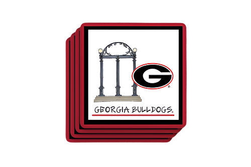 Magnolia Lane Georgia Bulldogs mel 4 pack coasters Magnolia Lane