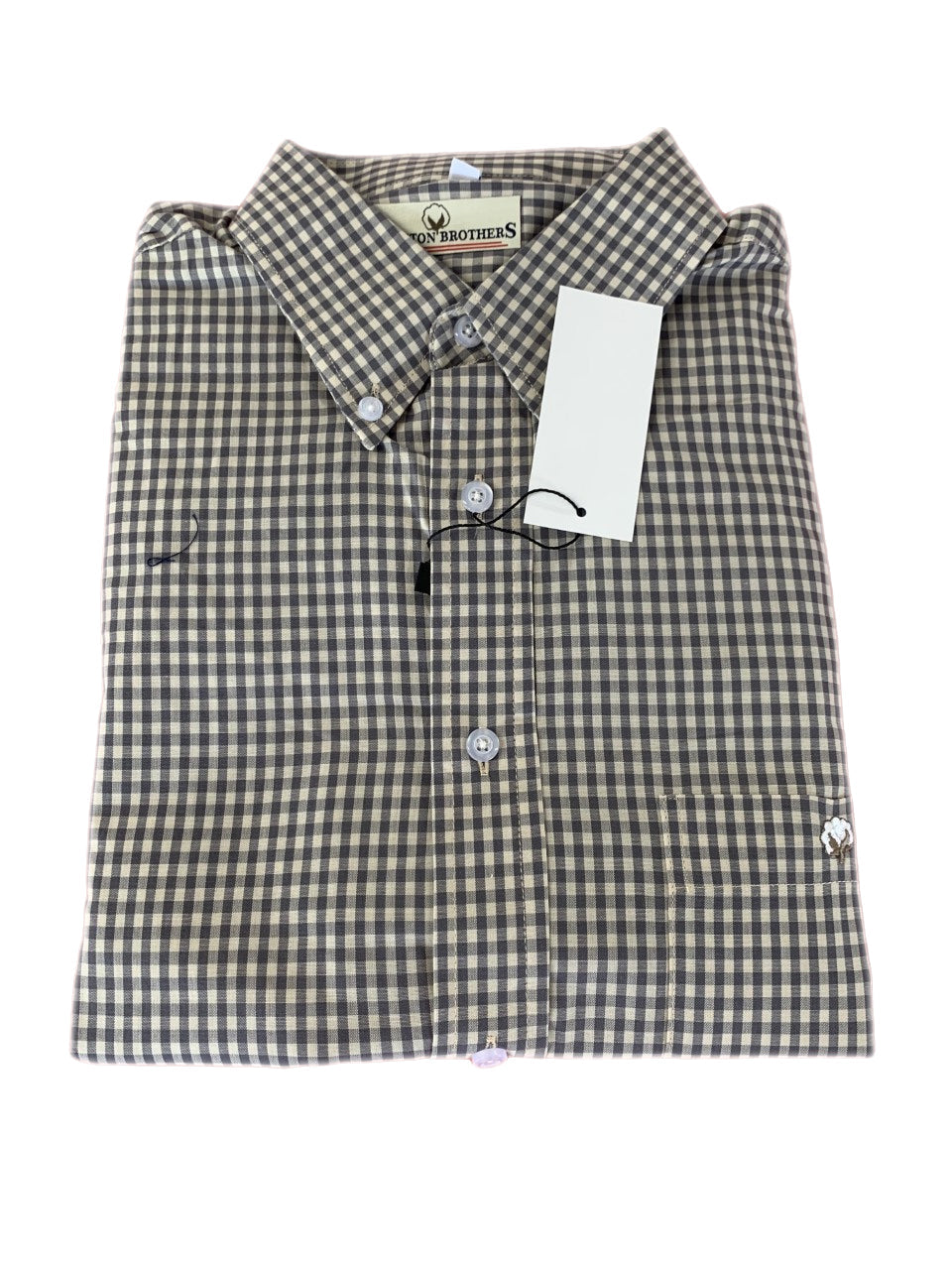 Cotton Brothers Driway Long Sleeve Button Up Grey Cotton Brothers