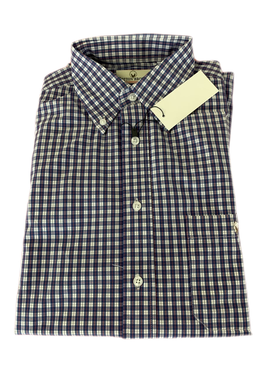 Cotton Brothers Driway Long Sleeve Button Up Red/Blue