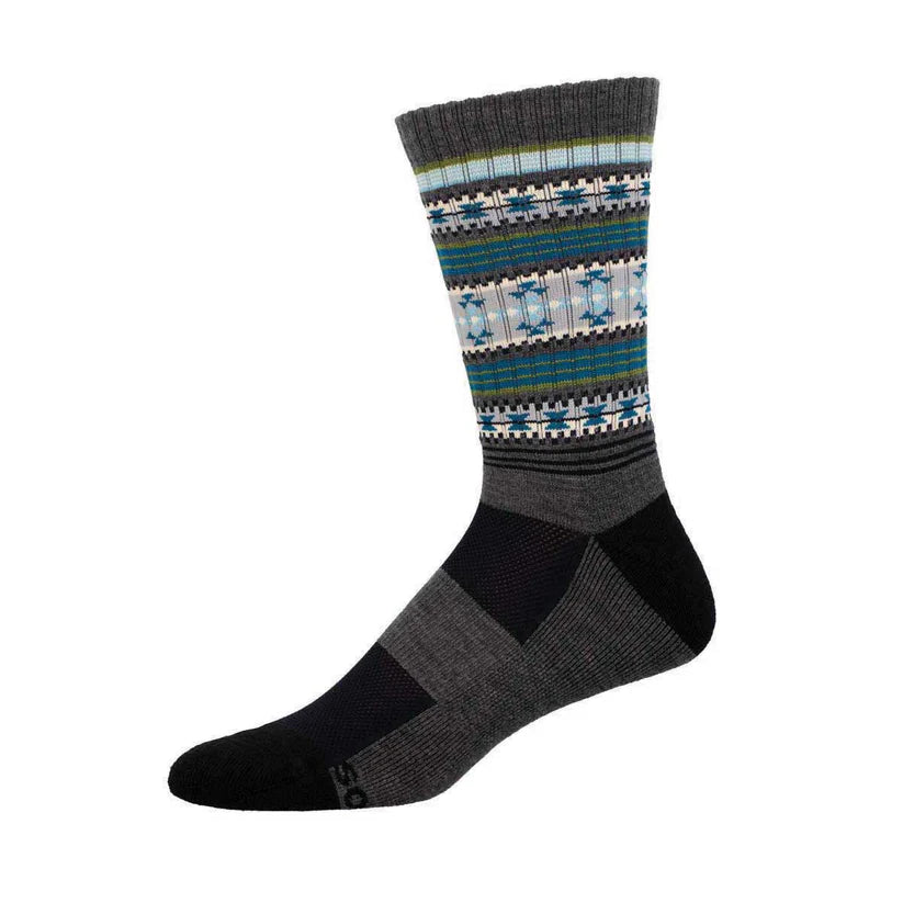 Sock Smith Serape Merino Wool Socks Charcoal Heather Winter Sock Smith