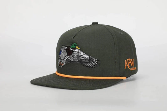 American Flyway Waterfowl The Mallard Drake Ripstop Rope Hat AFW Outdoors