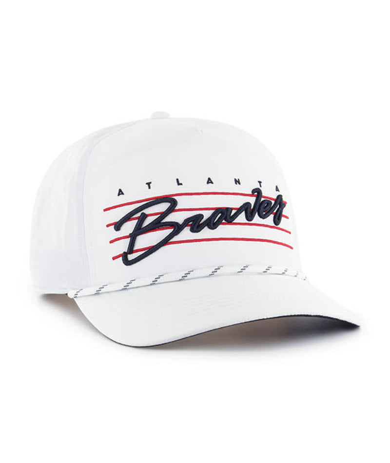 47 Brand ATLANTA BRAVES WHITE DOWNBURST 47 HITCH 47 Brand