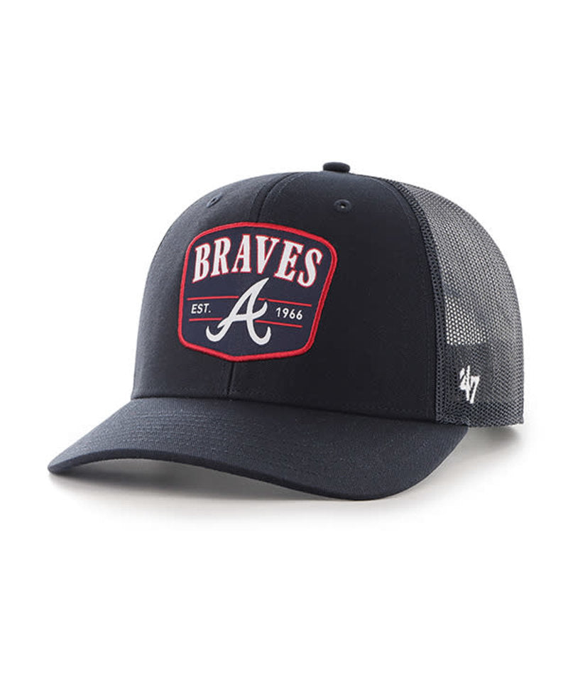 47 Brand ATLANTA BRAVES NAVY SQUAD 47 TRUCKER 47 Brand