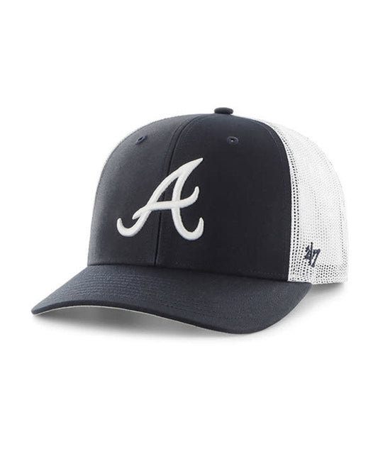 47 Brand ATLANTA BRAVES NAVY 47 TRUCKER HAT 47 Brand