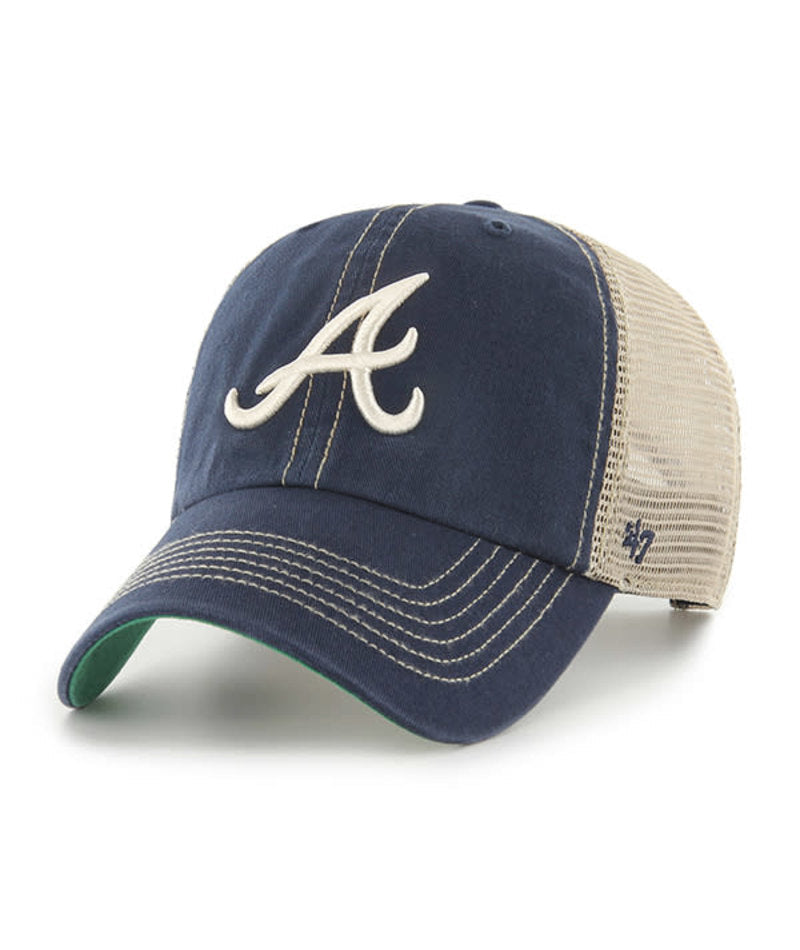 47 Brand ATLANTA BRAVES NAVY TRAWLER 47 CLEAN UP 47 Brand