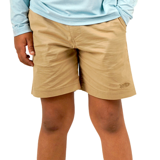 Aftco Youth Landlocked Shorts Dark Sand