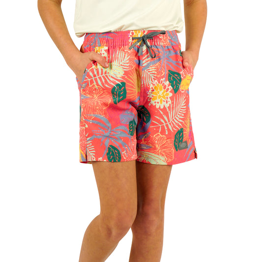 Aftco Youth Strike PRT Shorts Coral