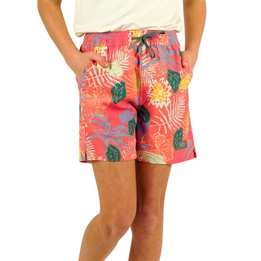 Aftco Youth Strike PRT Shorts Coral Aftco