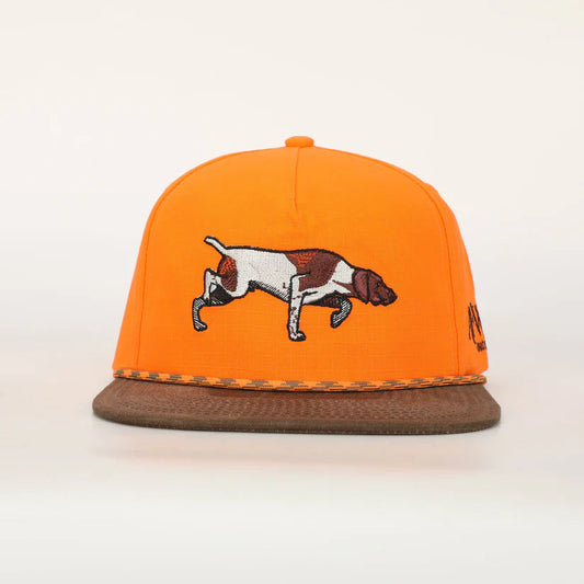 AFW Outdoors BLAZE ORANGE AND BROWN RIPSTOP POINTER ROPE HAT AFW Outdoors