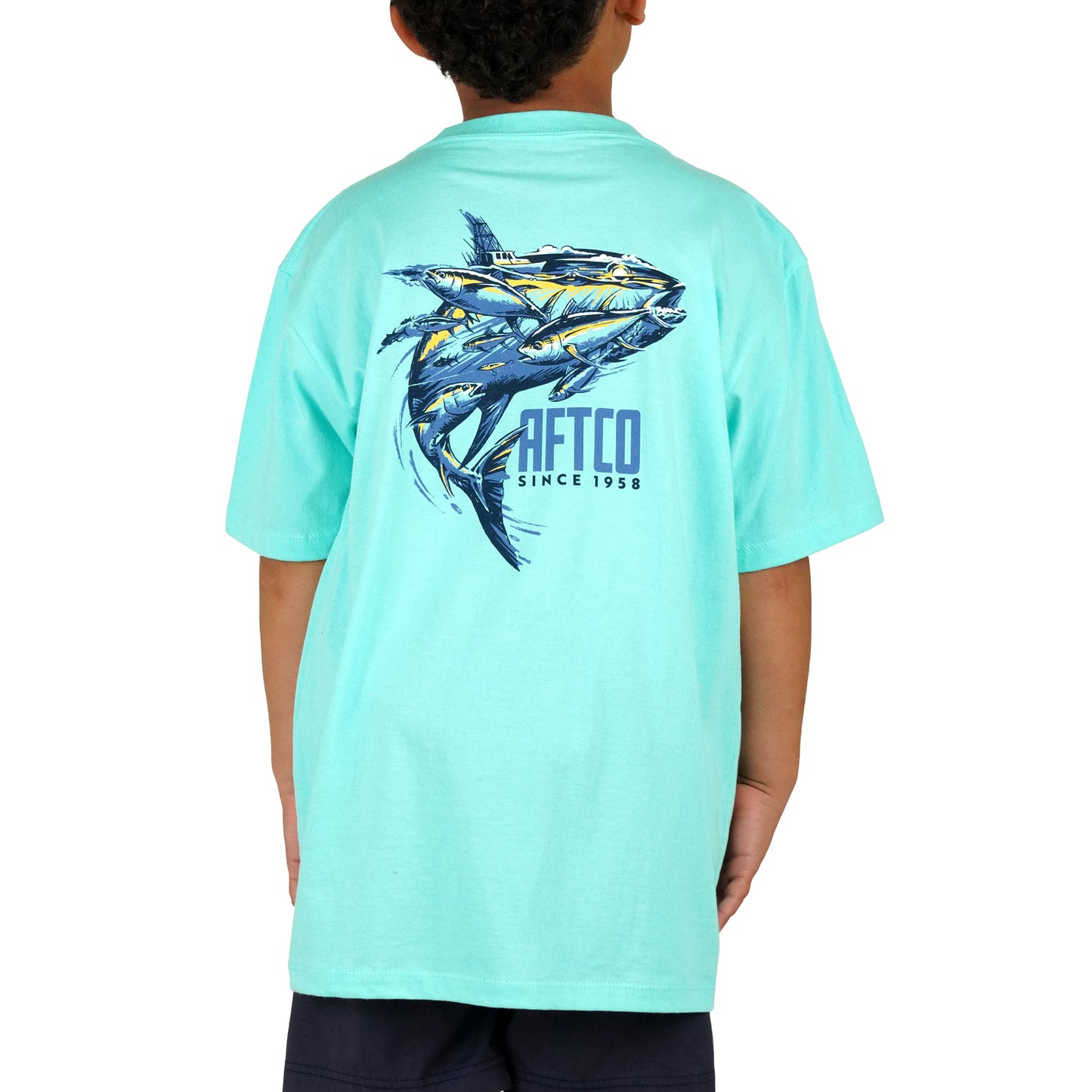 Aftco Youth Turnover Shirt Clearwater