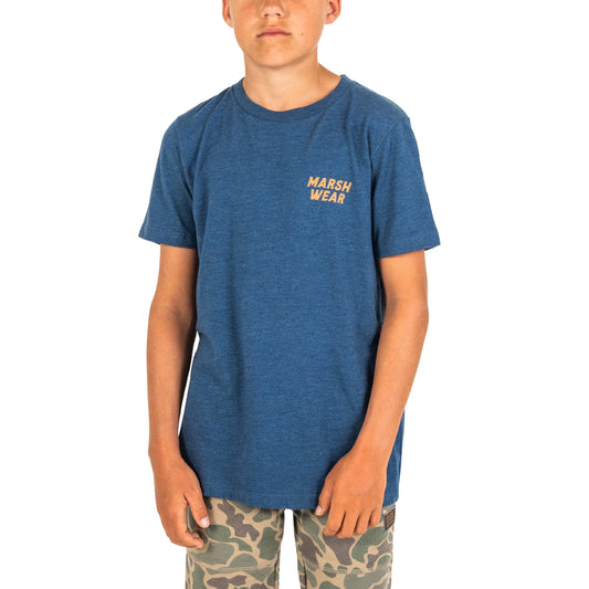 Marsh Wear Youth Heritage Pointer Shirt Navy Heather Marsh Wear