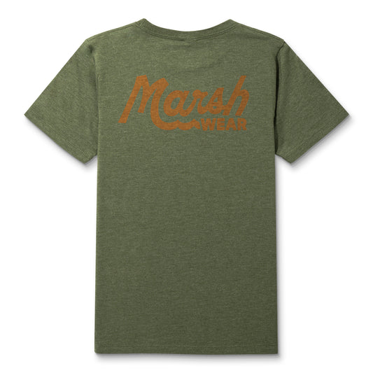 Marsh Wear Youth Surface Short Sleeve Olive Heather Marsh Wear