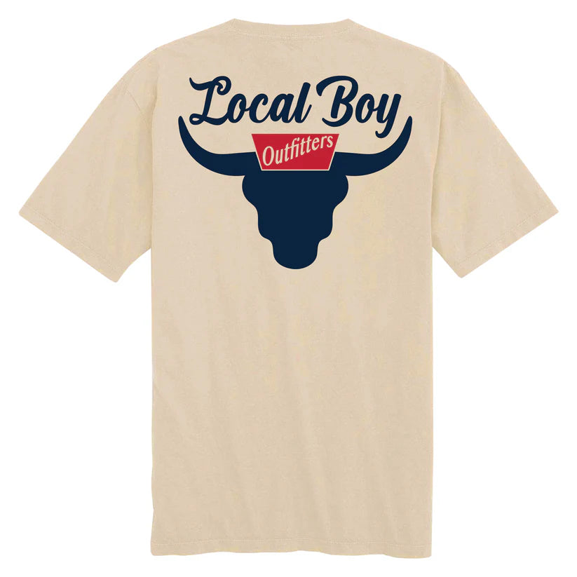 Local Boy Outfitters Banquet Bull Tee Tan Local Boy Outfitters