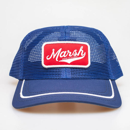 Marsh Wear Base Mesh Trucker Hat Navy Marsh Wear