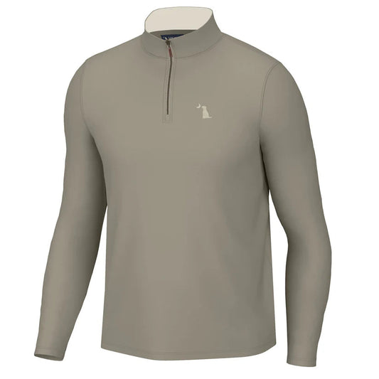 Local Boy Bentley Quarter Zip Greige Local Boy Outfitters