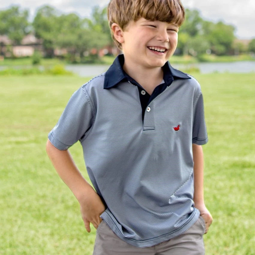 Southern Marsh youth Bermuda performance polo Hawthorne Marsh Wear