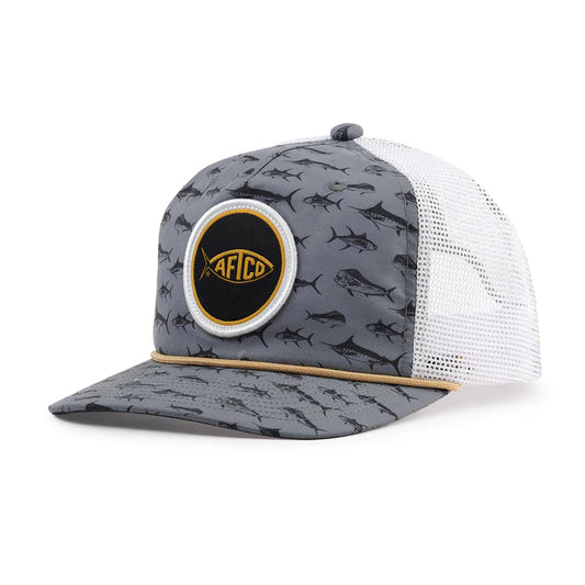 Aftco Big 3 Trucker Hat Grey Aftco