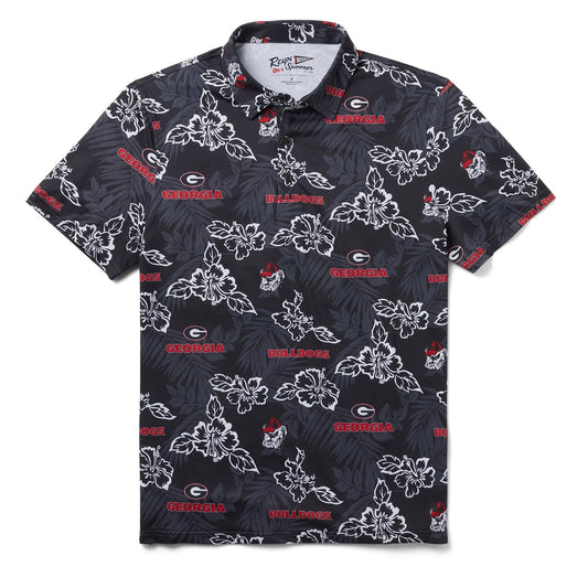 Reyn Spooner Georgia Bulldogs PUA Performance Polo Black Reyn Spooner