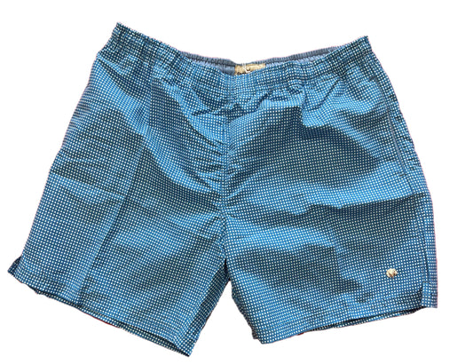 Cotton Brothers Swim Shorts Squares Light Blue Cotton Brothers