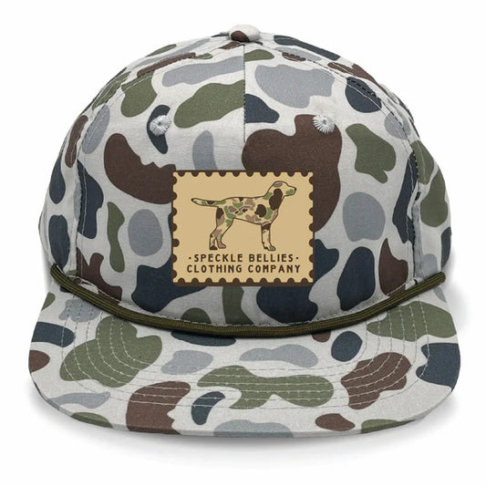 Speckle Bellies Camo Dog Khaki Patch Rope